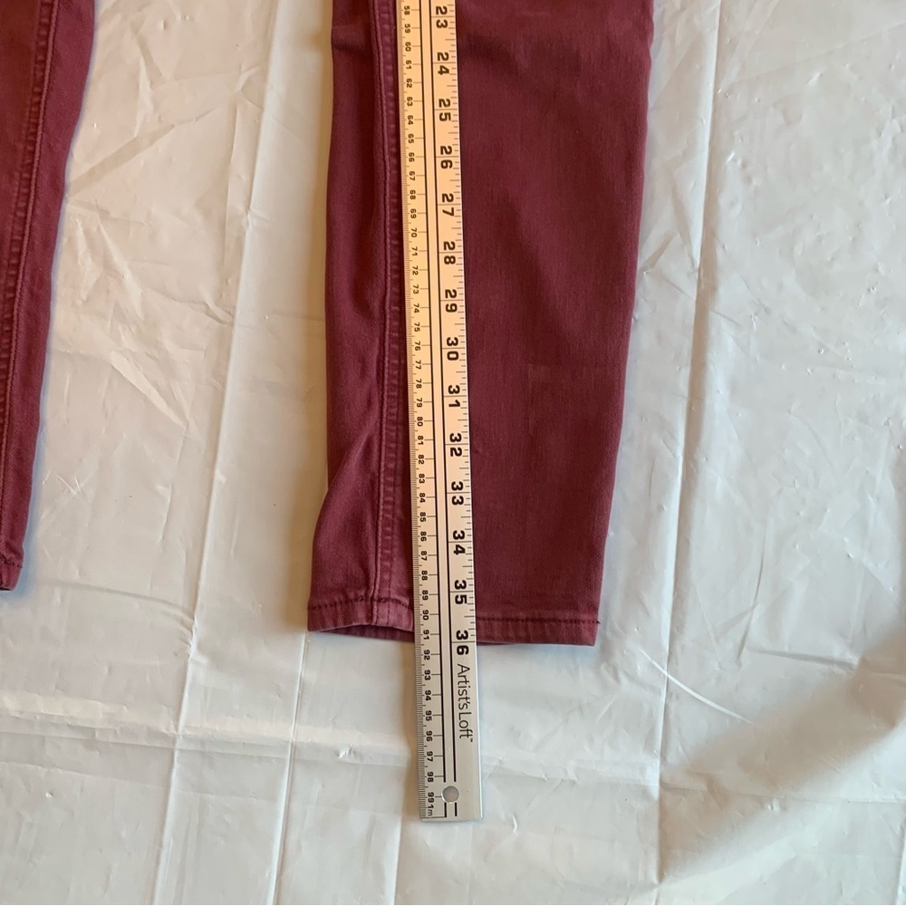 👖  ROOTS Light Wash Burgundy Jeans - Women's Size 29 👖 - Picture 6 of 13